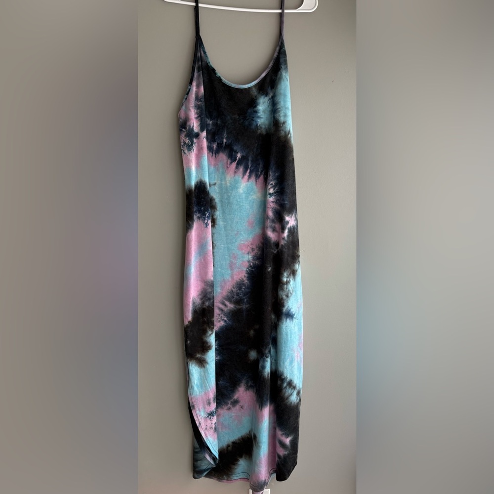 Multicolor Tie-Dye Maxi Dress